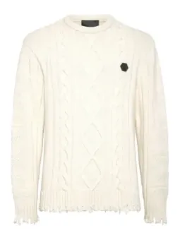 Philipp Plein Herren Pullover Weiß mieten - Flex-Fashion Verleih