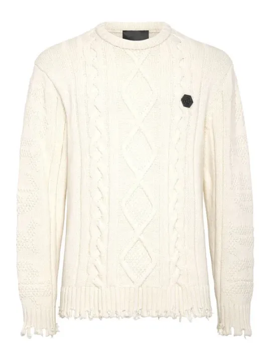 Philipp Plein Herren Pullover Weiß | online kaufen