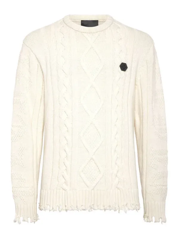 Philipp Plein Herren Pullover Weiß | online kaufen