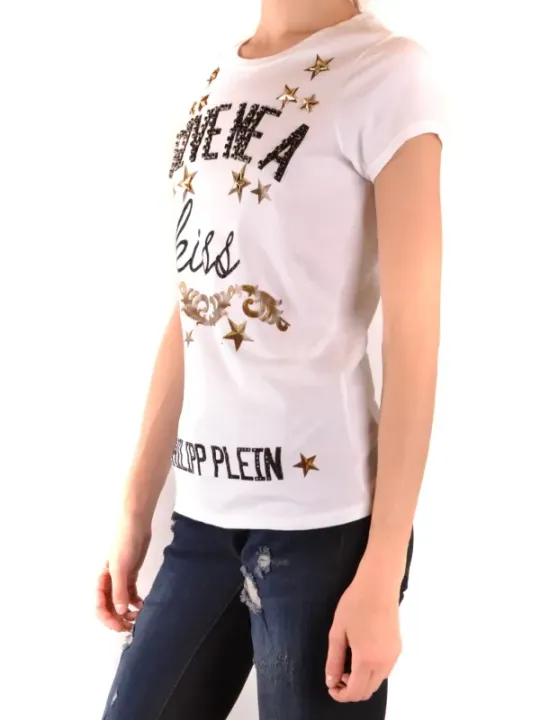 Philipp Plein Damen T-Shirt Weiß | online kaufen