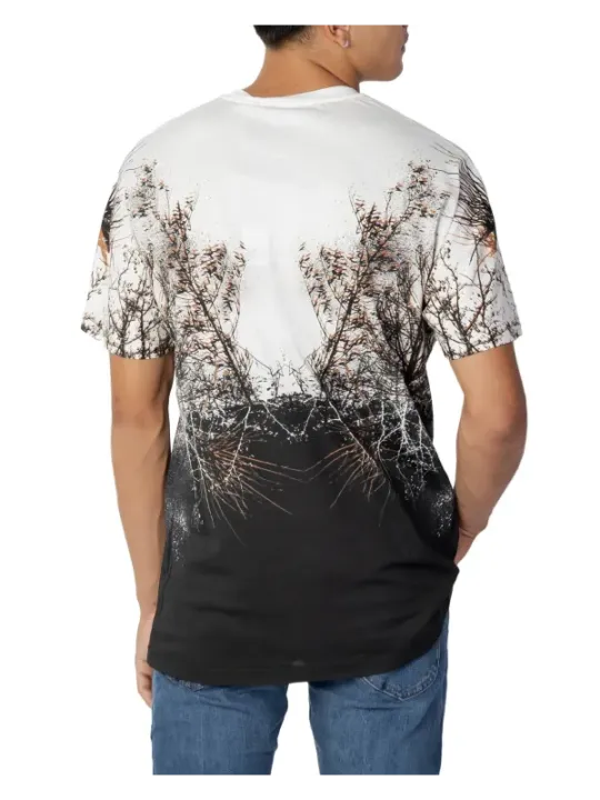 Ombre-T-Shirt mit Baumdesign