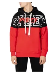Roter und schwarzer Pyrex Hoodie