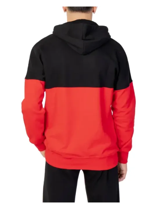 Rote und schwarze Pyrex Jacke
