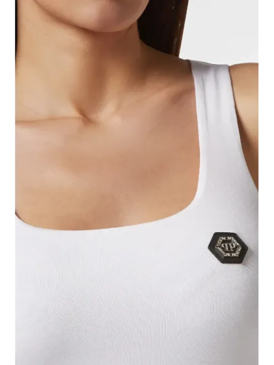Philipp Plein Damen Tank-Tops Weiß | online kaufen
