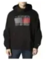 Schwarzer Tommy Jeans Logo Hoodie