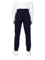 Dunkle, hochtaillierte Stretch-Denimhose Herren