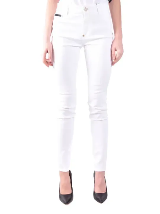Philipp Plein Damen Hose Weiß | online kaufen