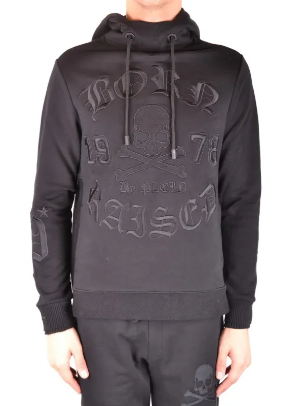 Philipp Plein Herren Fleece Schwarz | online kaufen