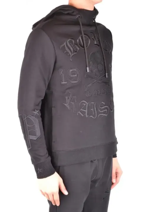Philipp Plein Herren Fleece Schwarz | online kaufen