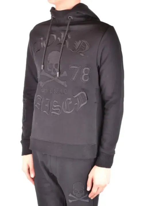Philipp Plein Herren Fleece Schwarz | online kaufen