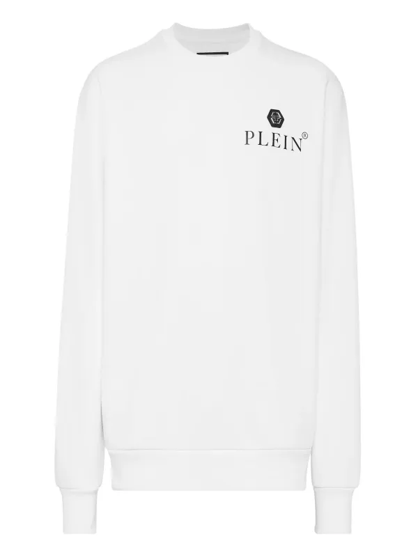 Philipp Plein Herren Fleece Weiß | online kaufen