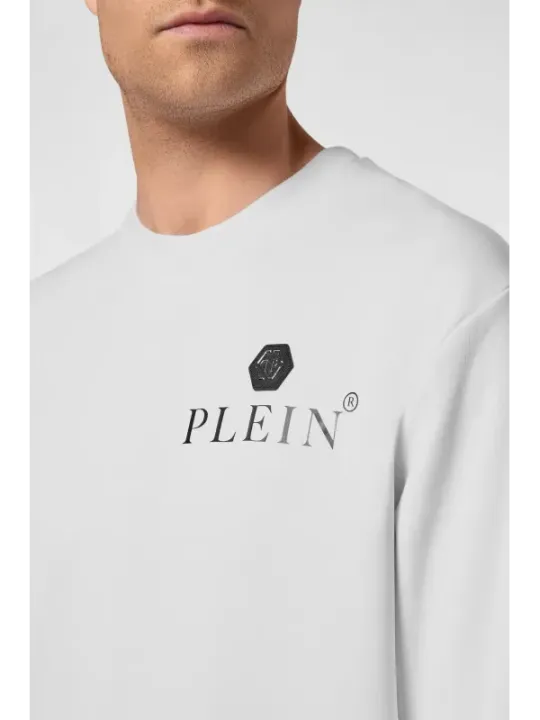 Philipp Plein Herren Fleece Weiß | online kaufen