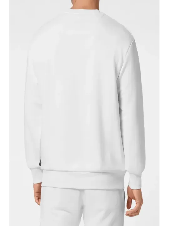 Philipp Plein Herren Fleece Weiß | online kaufen