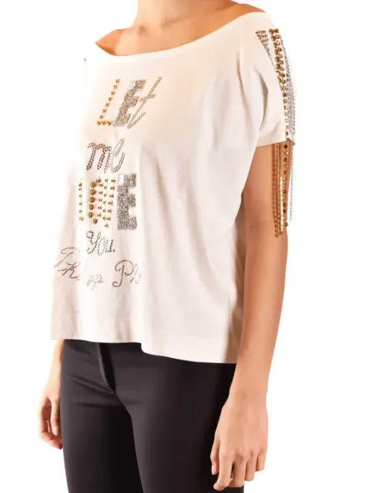 Philipp Plein Damen T-Shirt Weiß | online kaufen