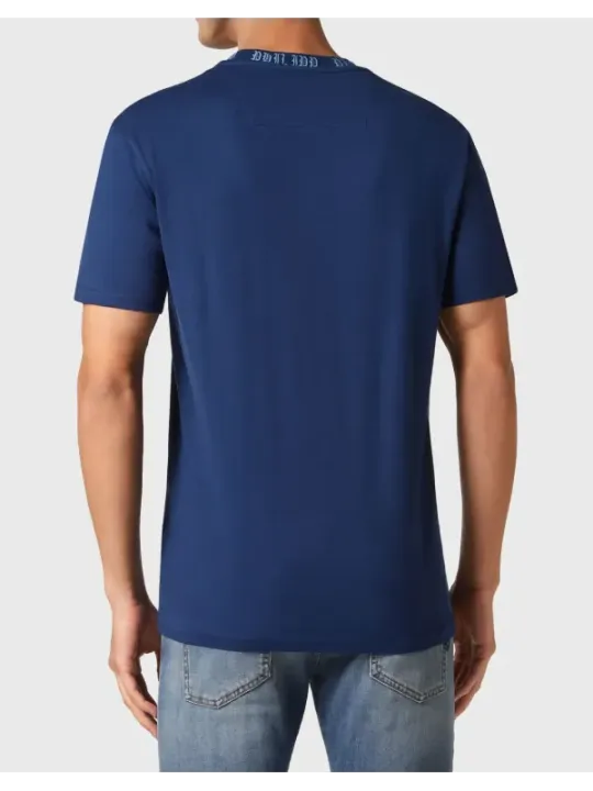 Philipp Plein Herren T-Shirt Blau | online kaufen