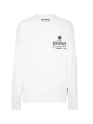 Philipp Plein Herren Fleece Weiß | online kaufen