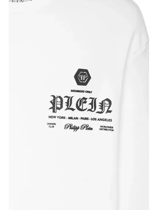 Philipp Plein Herren Fleece Weiß | online kaufen