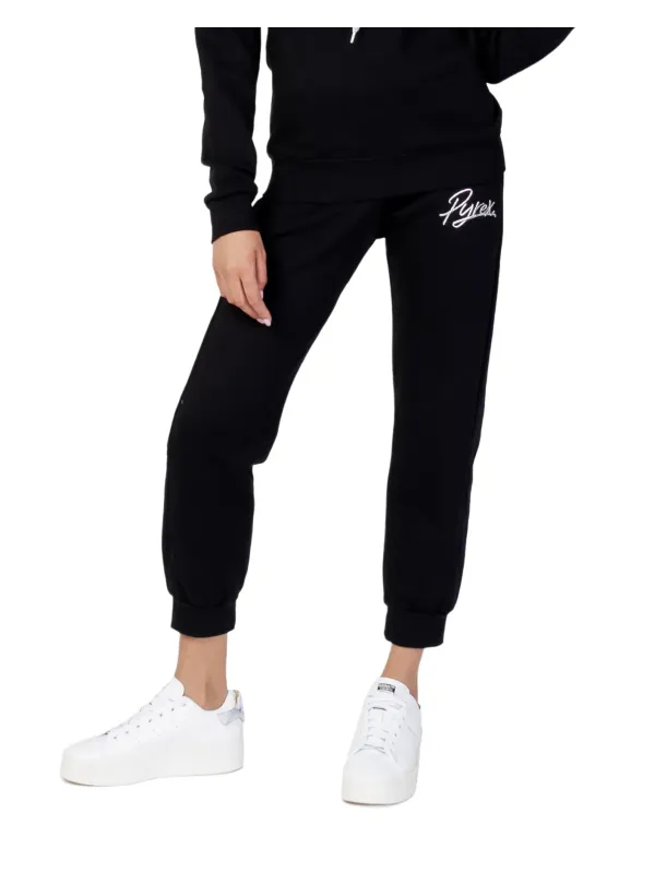 Schwarze Pyrex Jogginghose mit Schriftzug