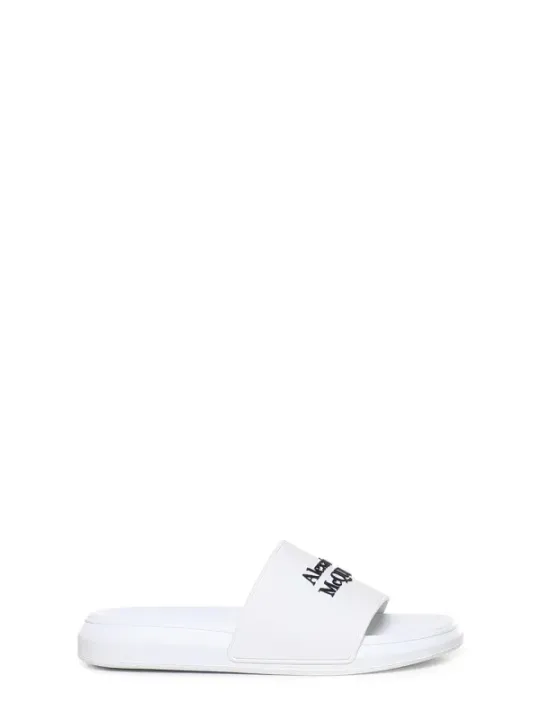 Alexander Mcqueen Herren Pantolette Weiß | online kaufen