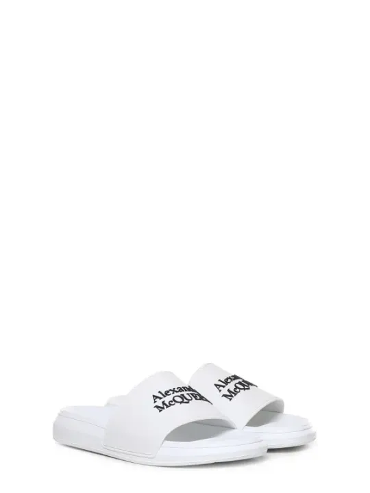 Alexander Mcqueen Herren Pantolette Weiß | online kaufen