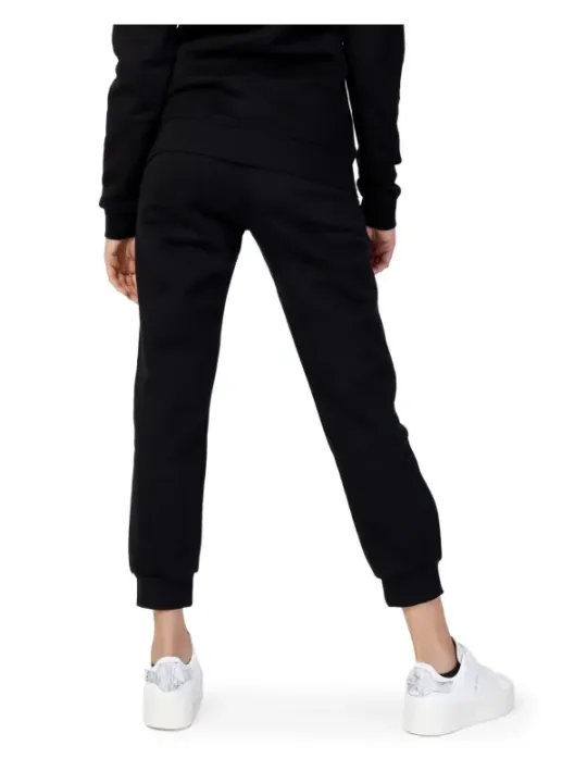 Schwarze Damen Sweatpants mit Bündchen