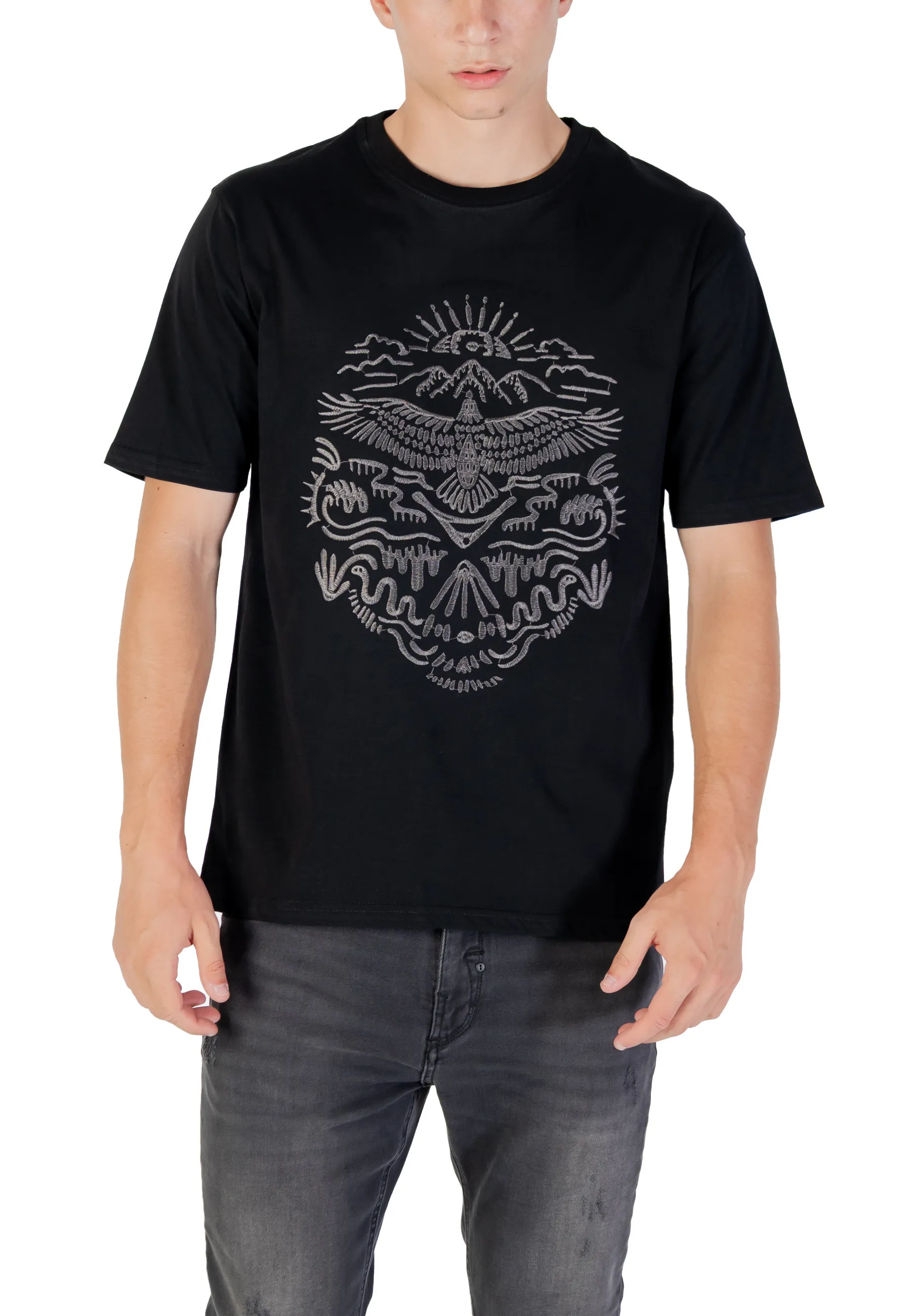 Herren T-Shirt Schwarz 488689