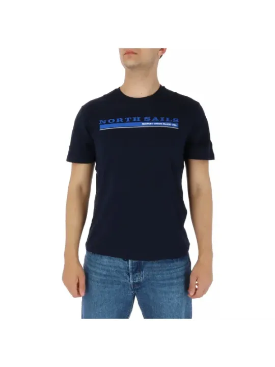 North Sails blaues Baumwoll-T-Shirt