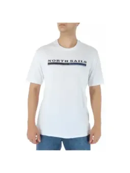 Weißes North Sails Segel T-Shirt