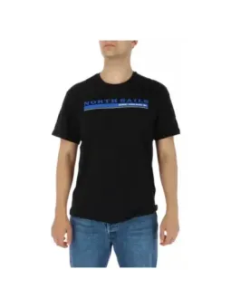 North Sails schwarzes Baumwoll-T-Shirt