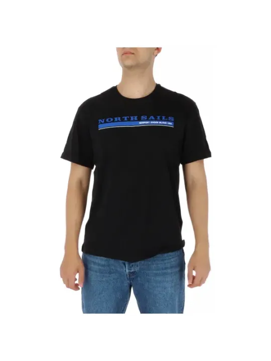 North Sails schwarzes Baumwoll-T-Shirt