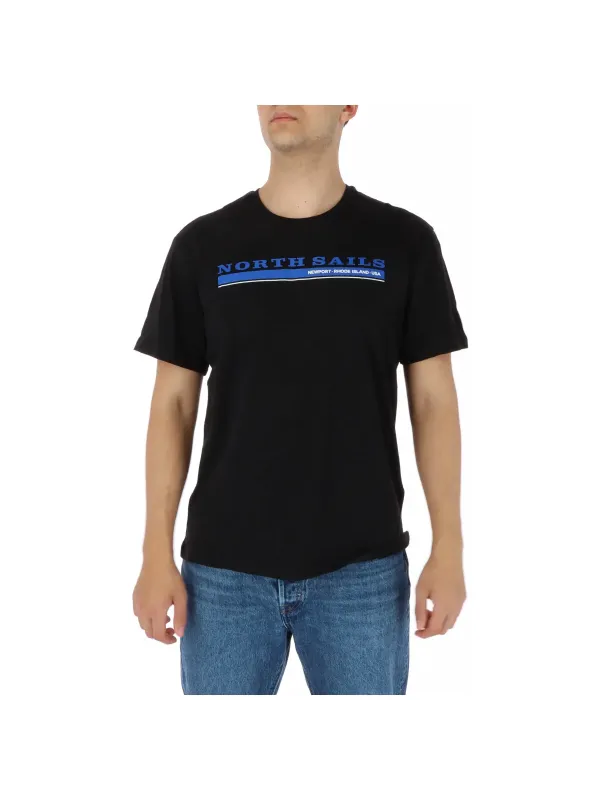 North Sails schwarzes Baumwoll-T-Shirt
