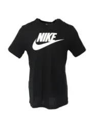 Schwarzes Nike-T-Shirt mit Logo