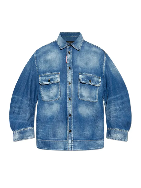 Dsquared2 Damen Hemd Blau | online kaufen