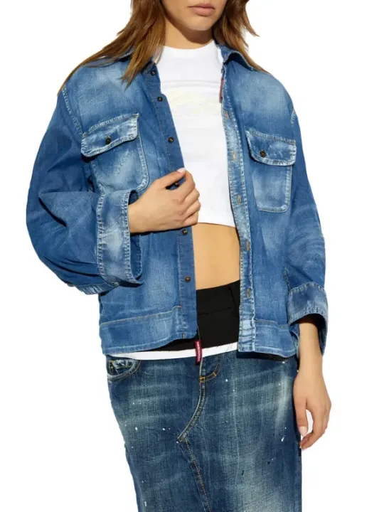 Dsquared2 Damen Hemd Blau | online kaufen