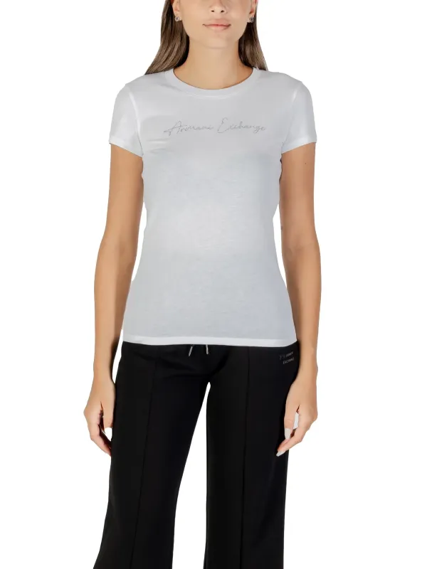 Armani Exchange Damen T-Shirt Weiß | online kaufen