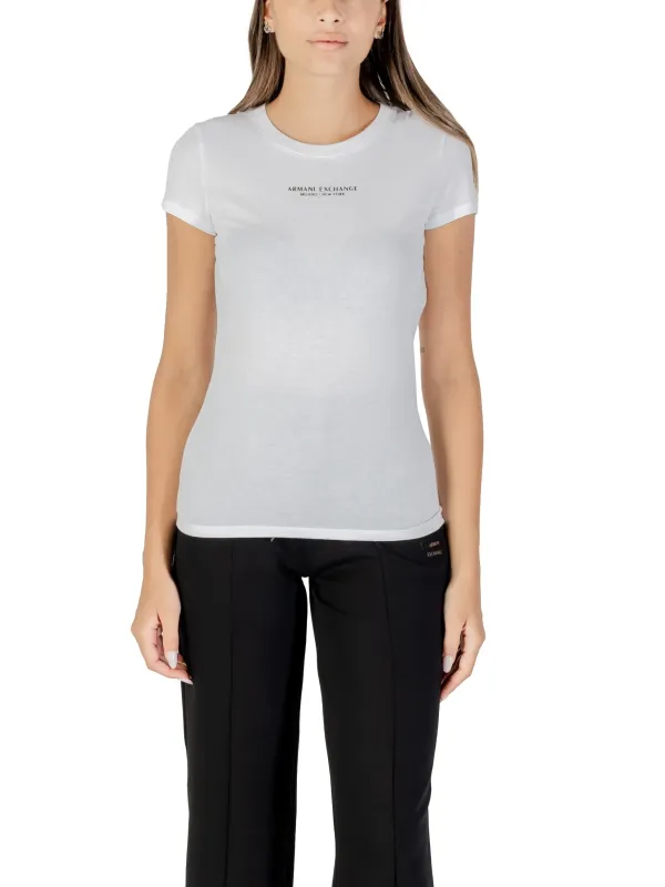 Armani Exchange Damen T-Shirt Weiß | online kaufen