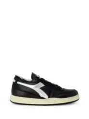Schwarze Diadora Heritage Leder Sneaker