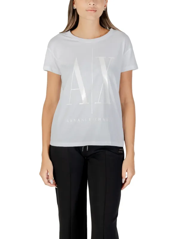 Armani Exchange Damen T-Shirt Weiß | online kaufen