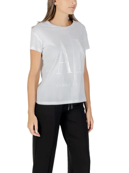 Armani Exchange Damen T-Shirt Weiß | online kaufen