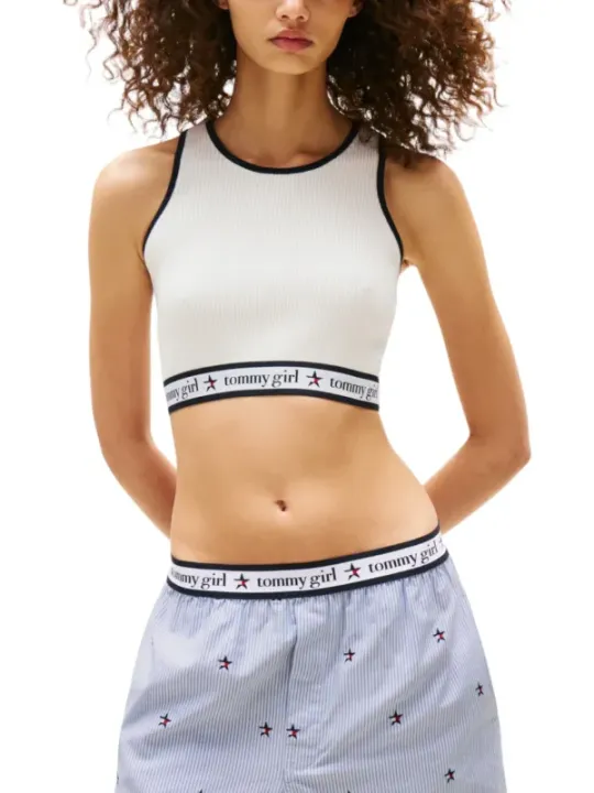 Tommy Hilfiger Jeans Damen Top Weiß | online kaufen