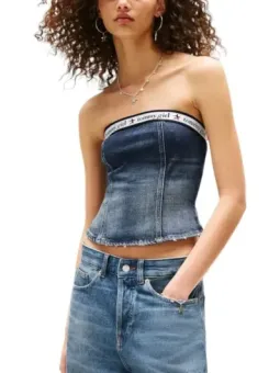 Tommy Hilfiger Jeans Damen Top Blau | online kaufen