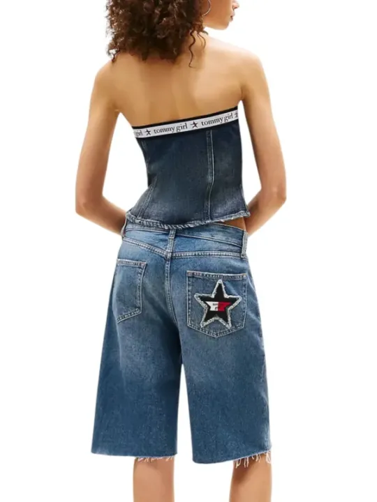 Tommy Hilfiger Jeans Damen Top Blau | online kaufen