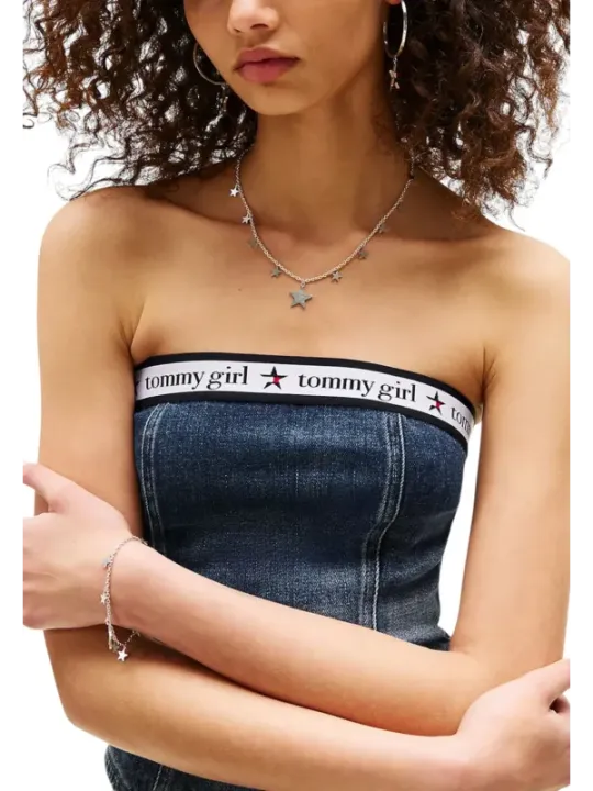 Tommy Hilfiger Jeans Damen Top Blau | online kaufen