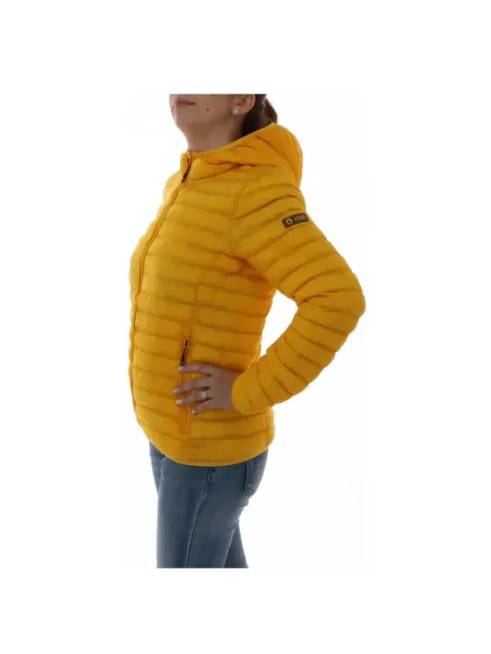 Gelbe gesteppte Ciesse Piumini Pufferjacke