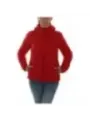 Rote Damen Pufferjacke mit Kapuze