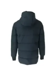 Kapuzenpufferjacke in Anthrazitgrau