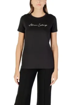 Armani Exchange Damen T-Shirt Schwarz mieten - Flex-Fashion