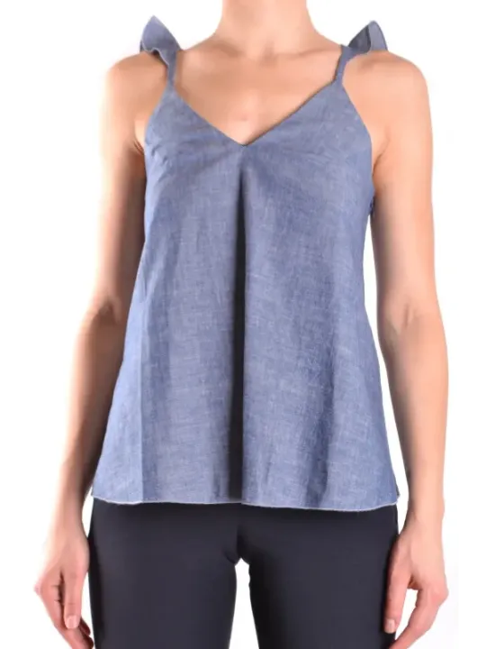Dondup Damen Tank-Tops Blau | online kaufen