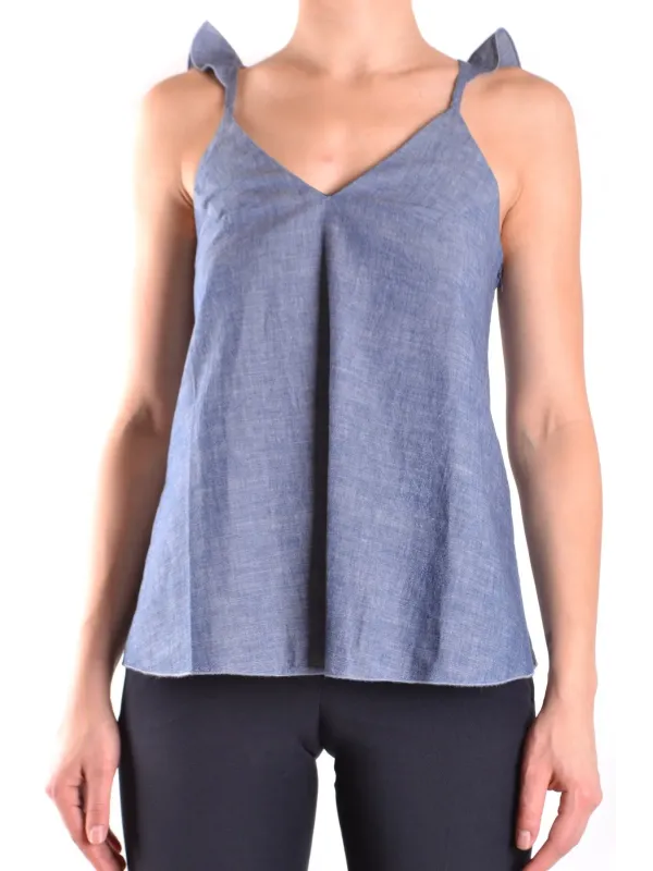 Dondup Damen Tank-Tops Blau | online kaufen