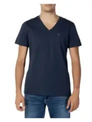 Tommy Hilfiger dunkelblaue Piqué V-Neck
